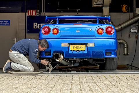Nissan Skyline - Op de Rollenbank