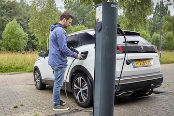 Laadpaal laden elektrische auto straat parkeren ph