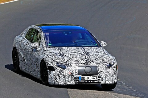 Elektrische Mercedes-Benz EQS betrapt!