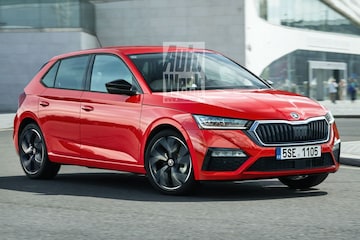 Skoda Fabia illustratie