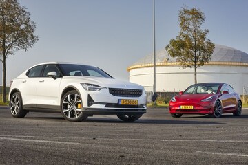 EV elektrische auto multitest Polestar Tesla