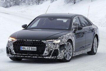 Audi A8 facelift spyshots
