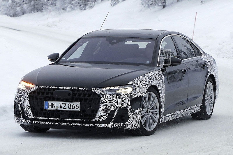 Audi A8 facelift spyshots