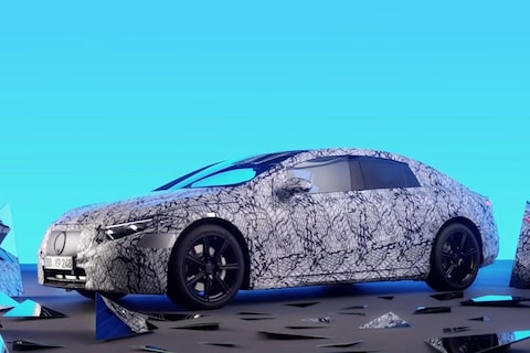 Elektrische Mercedes-Benz EQS vanbinnen