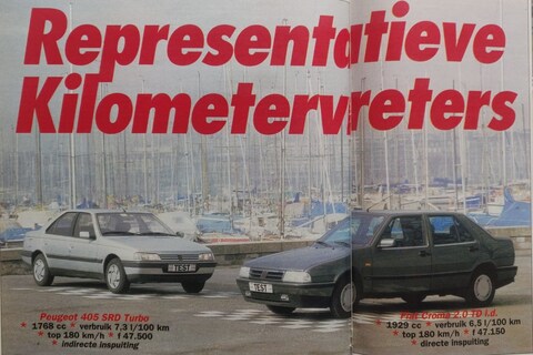 Peugeot 405 vs. Fiat Croma - Uit de Oude Doos