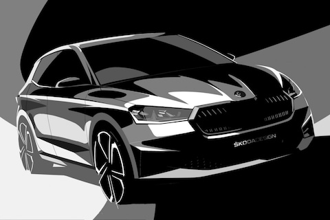 Nieuwe Skoda Fabia geschetst