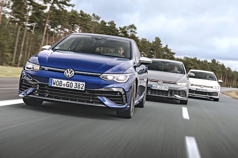 Snelle Volkswagens: Golf GTI, GTI Clubsport & R - Vergelijkende Test