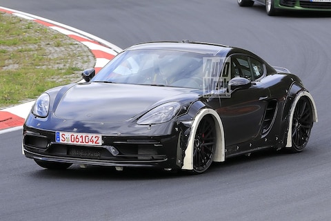 Bijzondere Porsche 718 Cayman op de Ring gesnapt