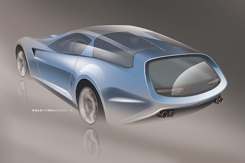 Niels van Roij Design's Daytona Shooting Brake uitgebreid geschetst