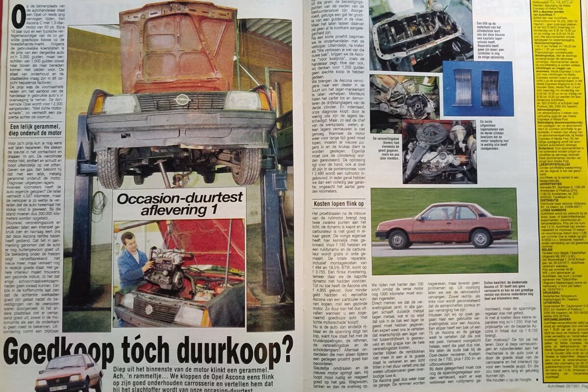 Opel Ascona Oude Doos