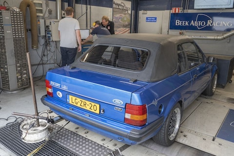 Ford Escort Cabrio 1.6i (1984) - Op de Rollenbank