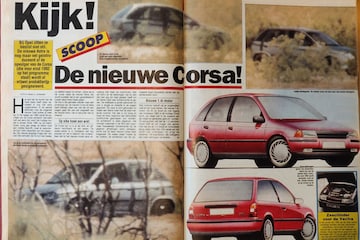 Opel Corsa spyshots 1991 Oude Doos