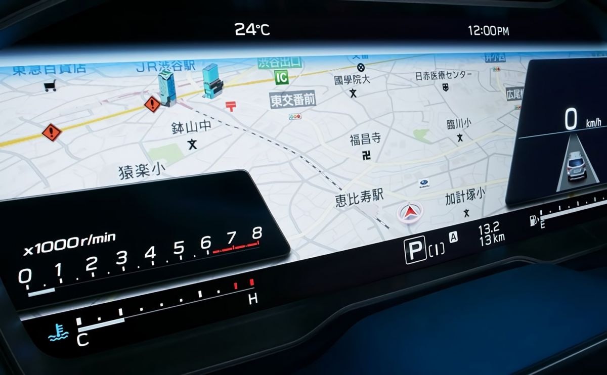 Subaru Outback display