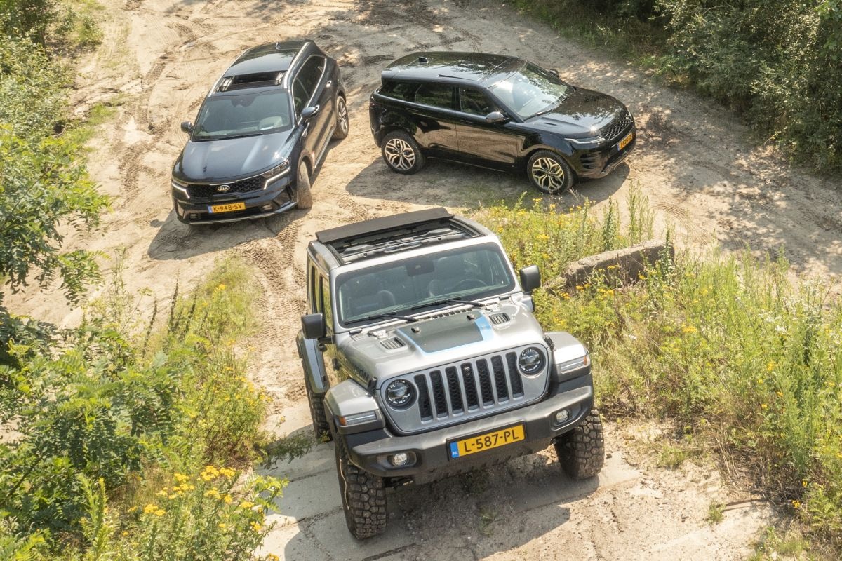 Jeep Wrangler, Range Rover Evoque, Kia Sportage