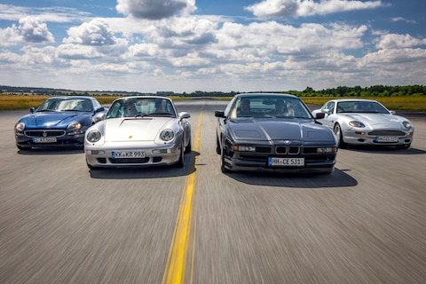 Aston Martin DB7 - BMW Alpina B12 - Maserati 3200 GT - Porsche 911 Turbo - Vergelijkende test