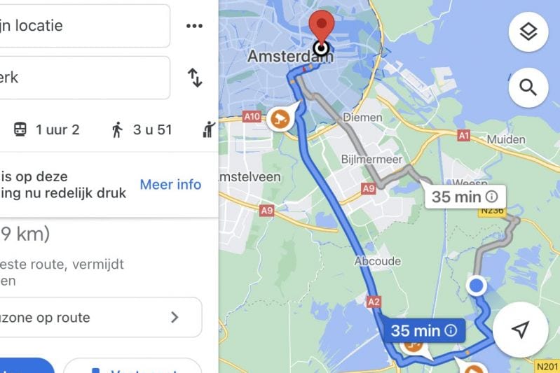 Navigatie apps Google Maps