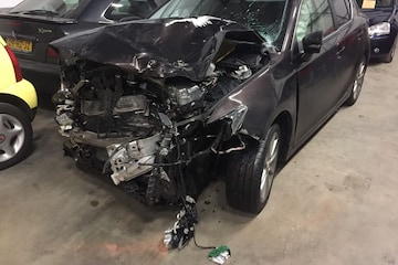 Ongeval Botsing Aanrijding schade snelweg