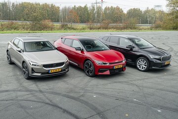 Skoda Enyaq Kia EV6 Polestar 2 EV elektrisch rijden