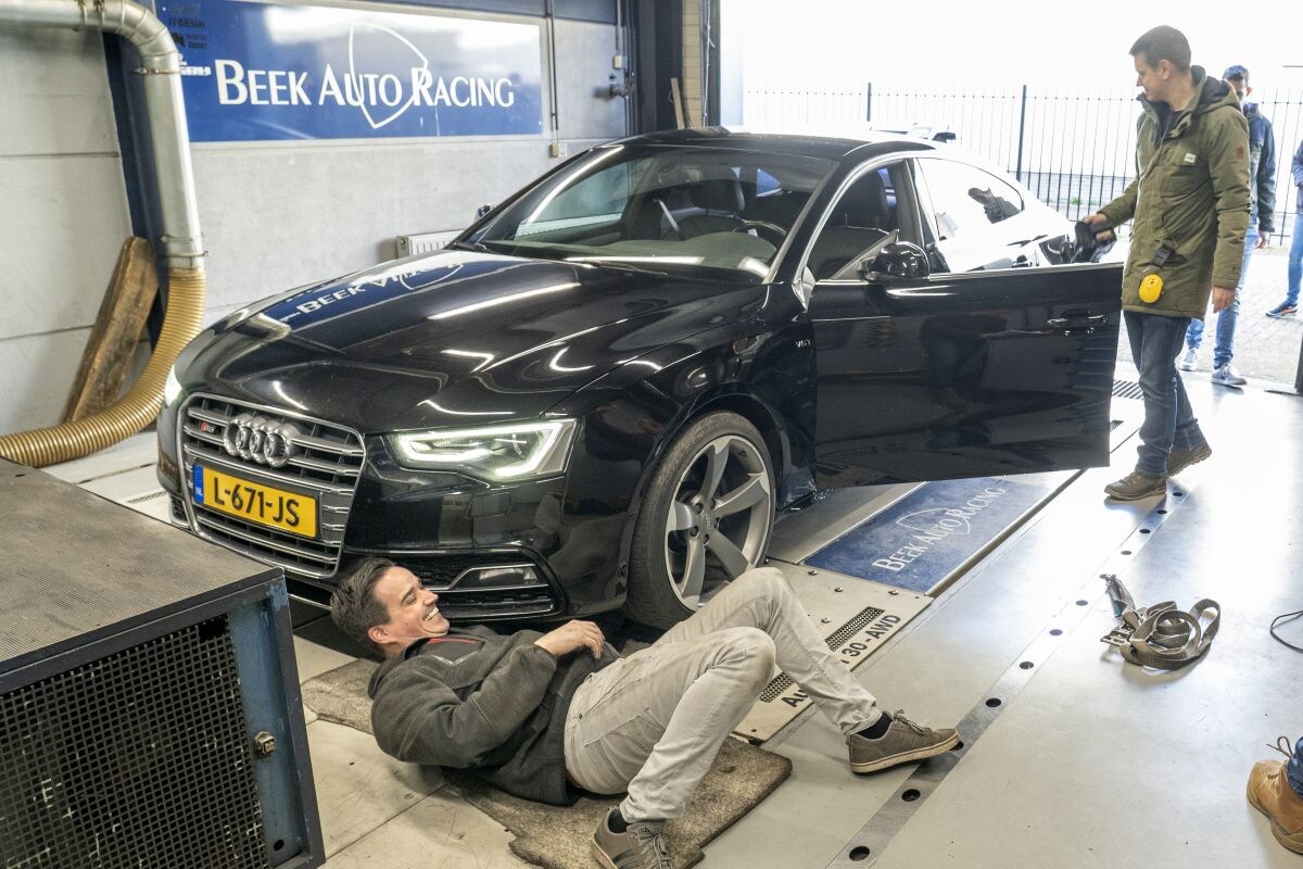 Audi S5 Op de rollenbank