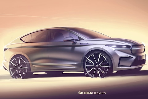 Skoda Enyaq Coupé iV geschetst