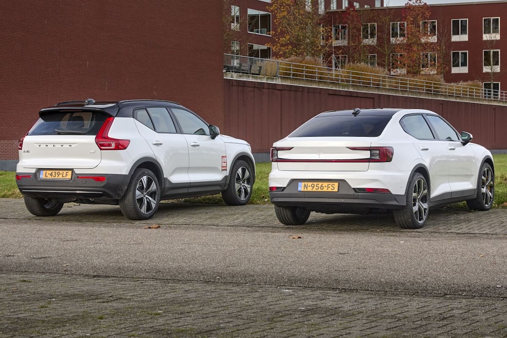 Volvo XC40 - Polestar 2 - Vergelijkende Test - AutoWeek