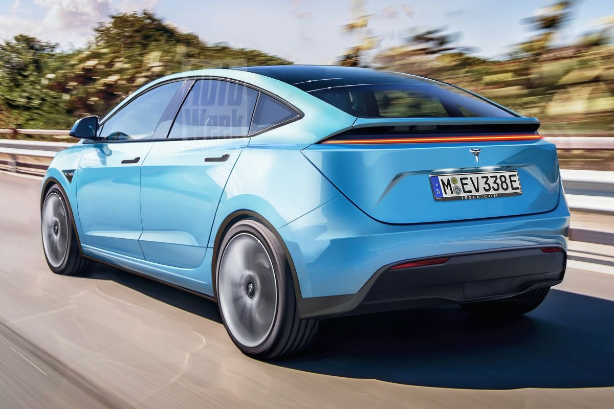 Tesla Model 2 illustratie