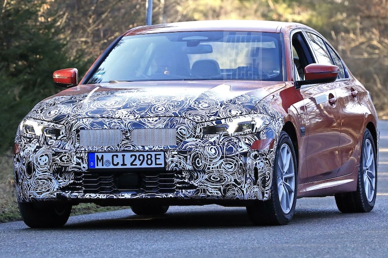 BMW 3-serie facelift spyshots