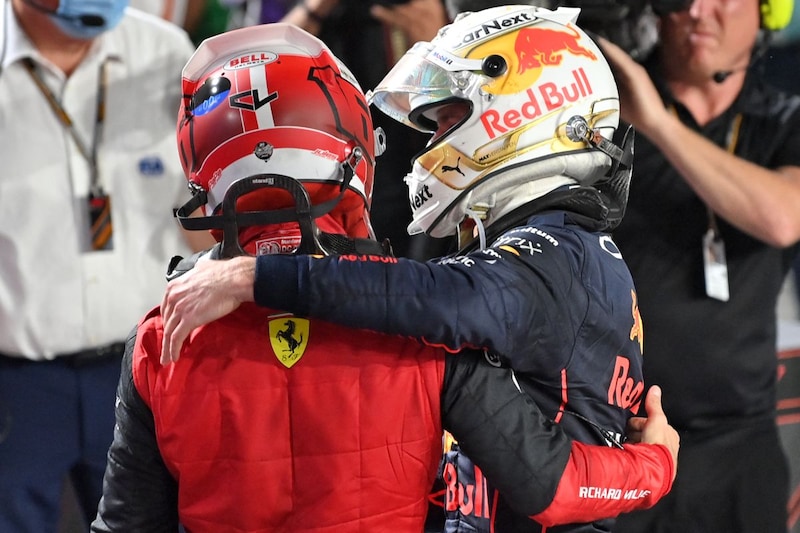 Verstappen Leclerc Saudi-Arabië F1 (ANP)