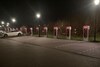 Tesla Superchargers nacht