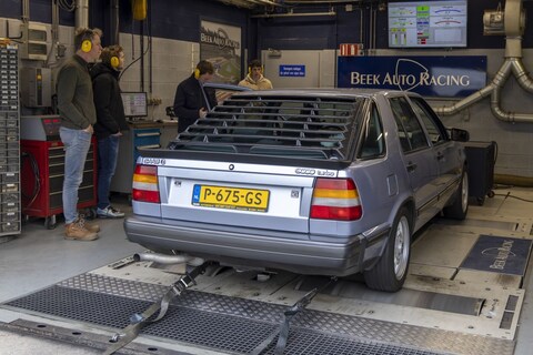 Saab 9000 Turbo 16 - Op de Rollenbank