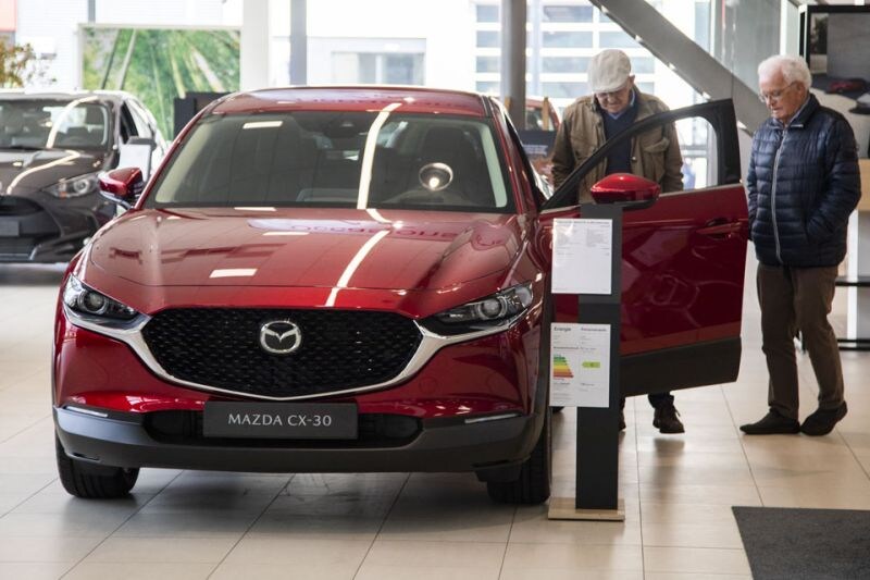 Mazda dealer showroom