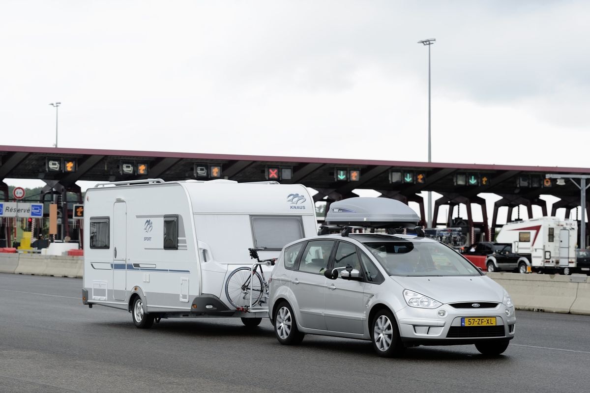 Tol Frankrijk Péage ANP Ford S-Max caravan
