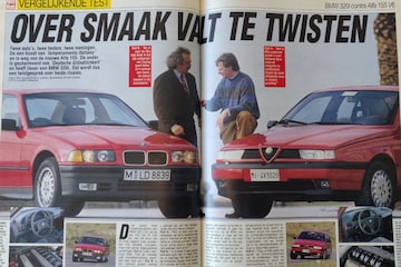 BMW 320 vs. Alfa Romeo 155 Oude Doos