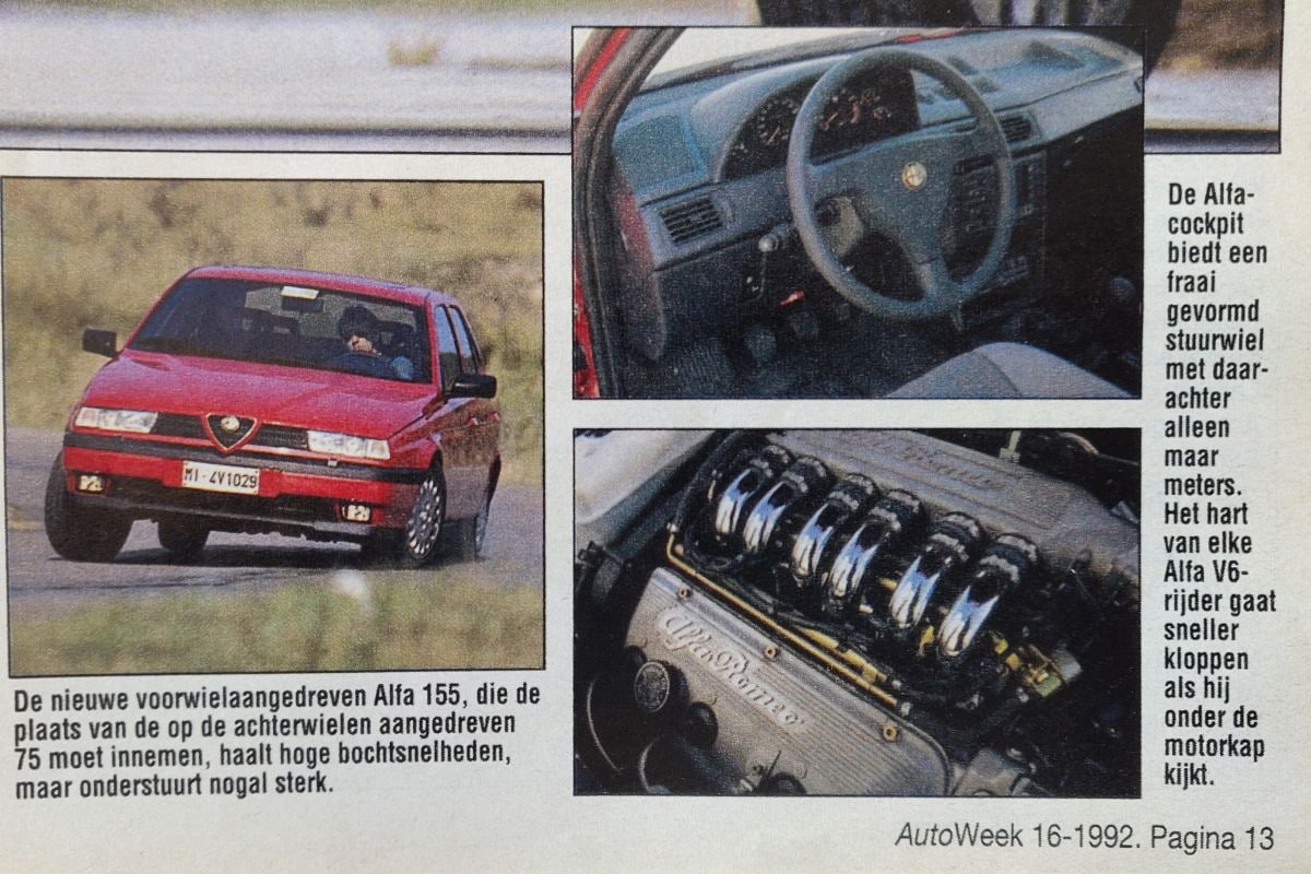 BMW 320 vs. Alfa Romeo 155 Oude Doos