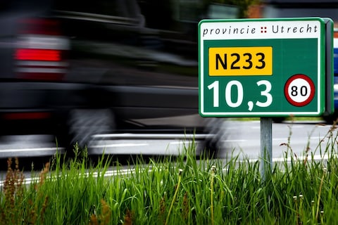 Maximumsnelheid gaat omlaag op tal van wegen in provincie Utrecht
