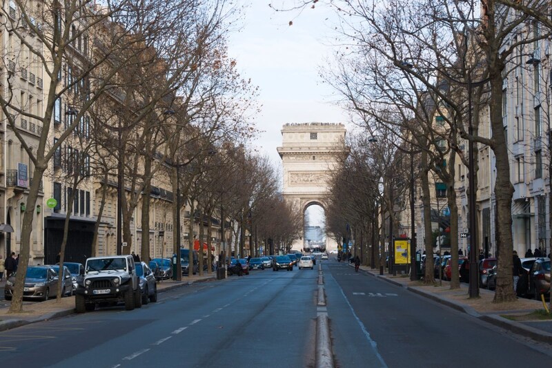 Parijs Arc de Triomphe verkeer