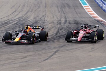 Max Verstappen Red Bull Charles Leclerc Ferrari Miami (ANP)