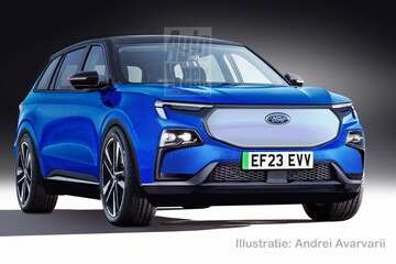 Ford elektrische SUV (Illustratie: Andrei Avarvarii)