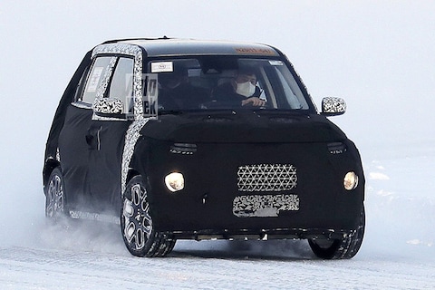 Minuscule cross-over Hyundai gesnapt