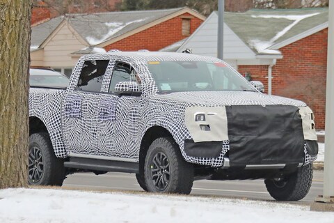 Nieuwe Ford Ranger Raptor betrapt