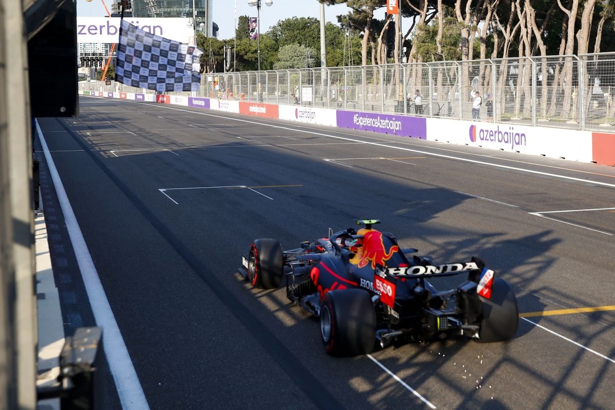 Sergio Perez Red Bull Azerbeidzjan GP F1 (ANP)