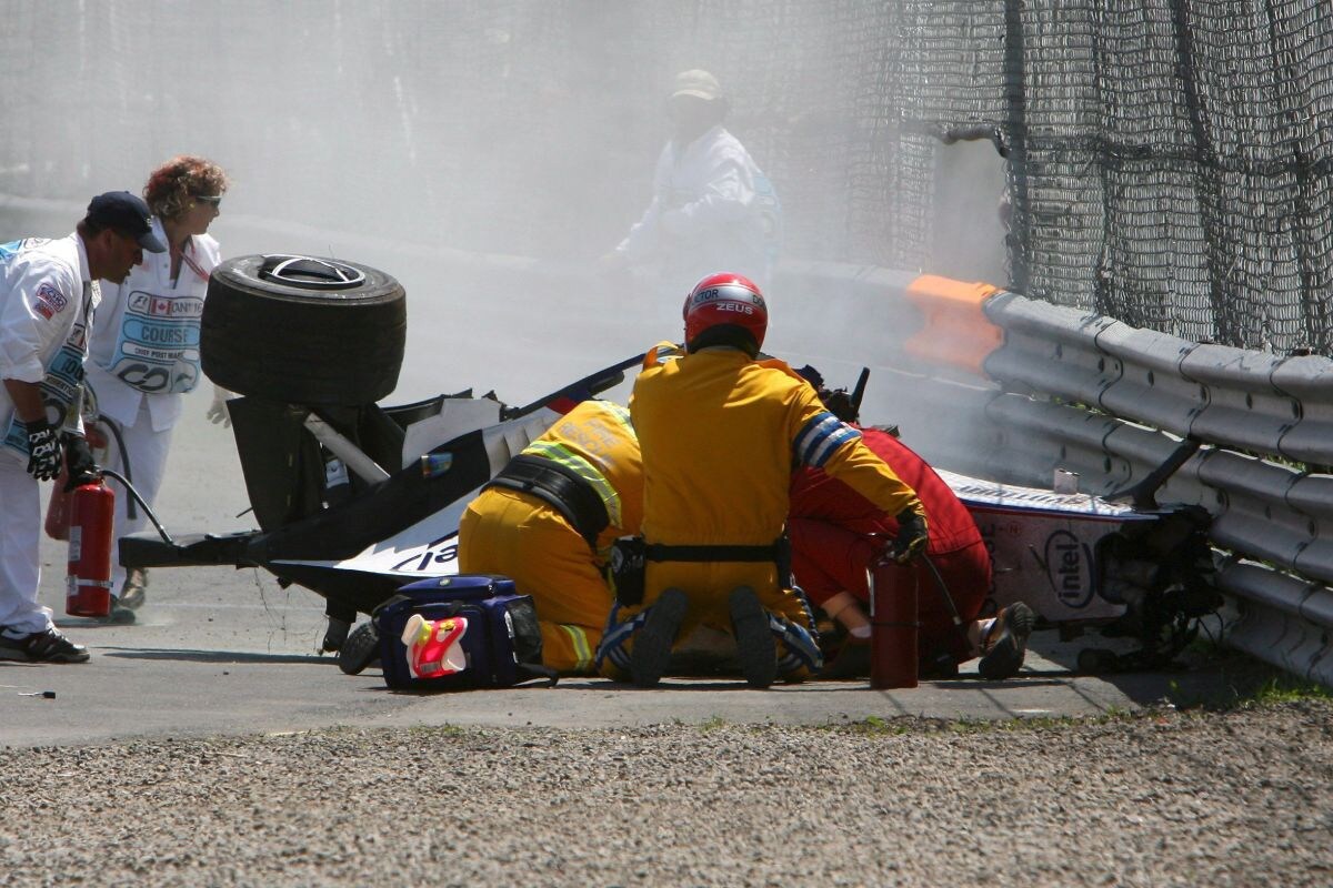 Robert Kubica crash Canada (ANP)