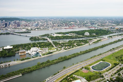 Dit is het circuit Gilles Villeneuve in Montréal