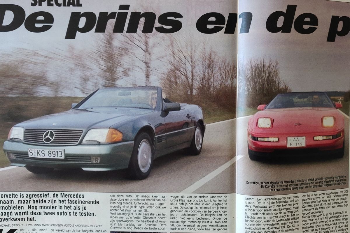 SL en Corvette Oude Doos