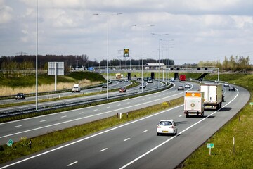 Snelweg A6 Almere (ANP)