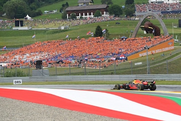Red Bull Ring - Max Verstappen voor Oranje vak - ANP/AFP