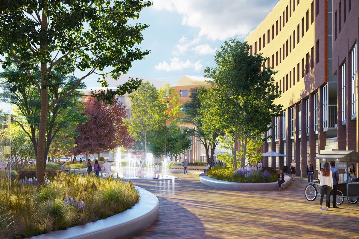 Stationsplein Amersfoort, impressie Ivana Zambeli