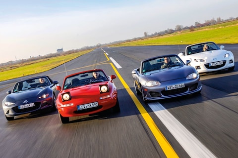Test Mazda MX-5 - op pad met alle vier generaties