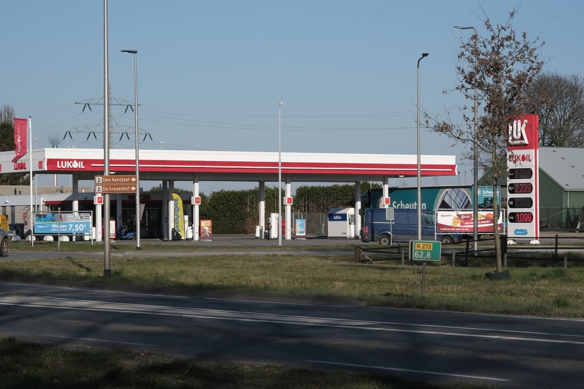 Tankstation benzinepomp zuil benzineprijs