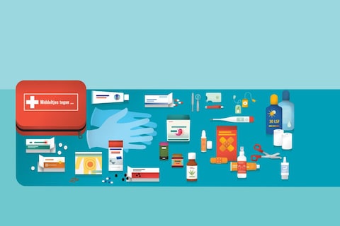 Infographic: dit zit er in de ideale verbanddoos